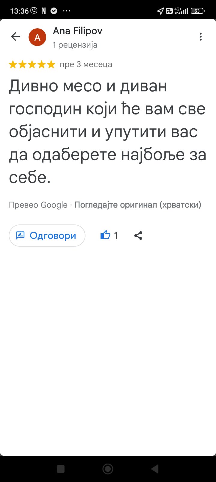Recenzija kupca - Pastuv MG